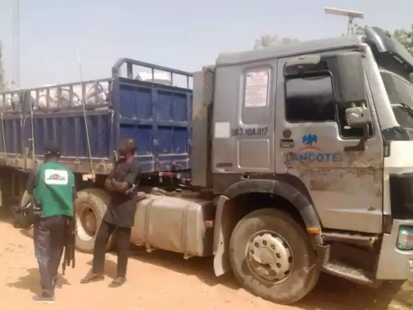 Army Intercepts Dangote Trucks Allegedly Transporting 