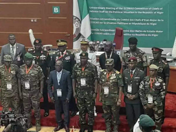 JUST IN: West African defence chiefs continue talks on possible Niger intervention