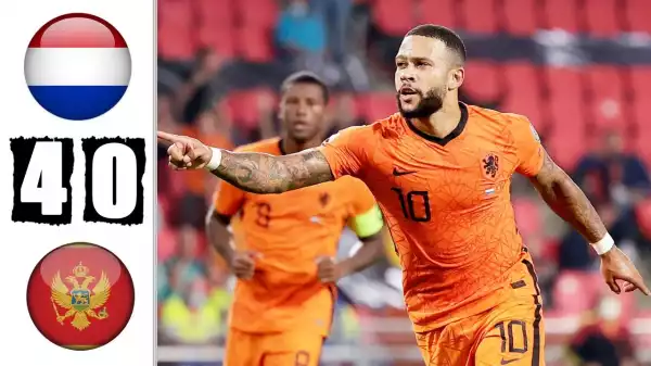 Netherlands vs Montenegro 4 - 0 (2022 World Cup Qualifiers Goals & Highlights)