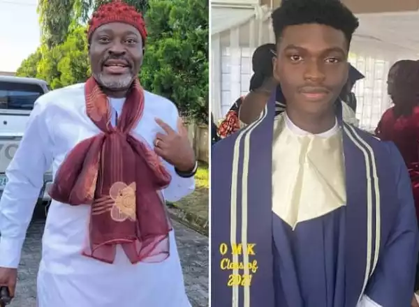 Kanayo.O. Kanayo Celebrates His Son As He Graduates From College