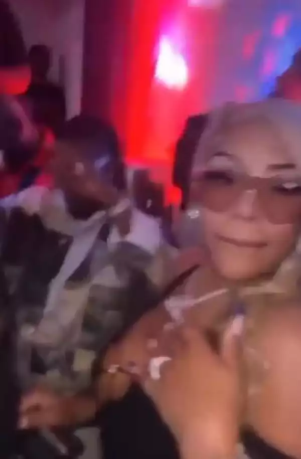 Asake And Burna Boy’s Ex, Stefflon Don Spotted Partying At Club In Ghana (Video)