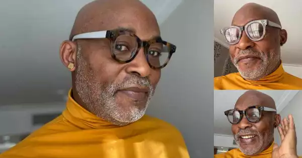 Actor, RMD Shows Off New Look In Black & Gold Stud Earrings As He Anticipates 60th Birthday