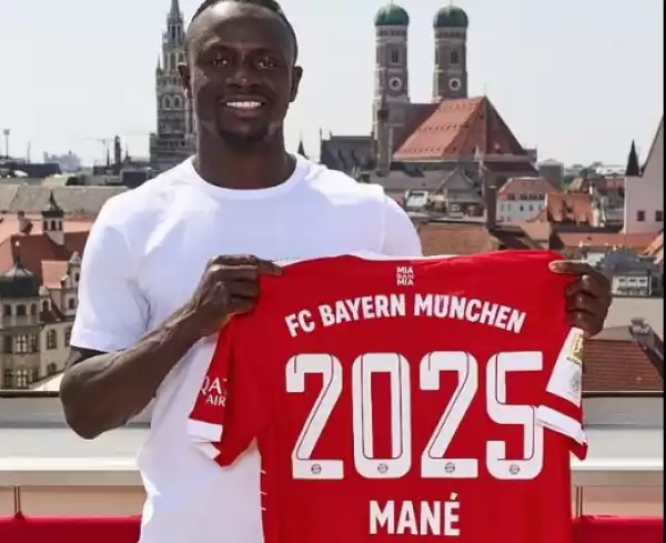 Bayern Announce It Has Signed Sadio Mane, See His Staggering Weekly Salary
