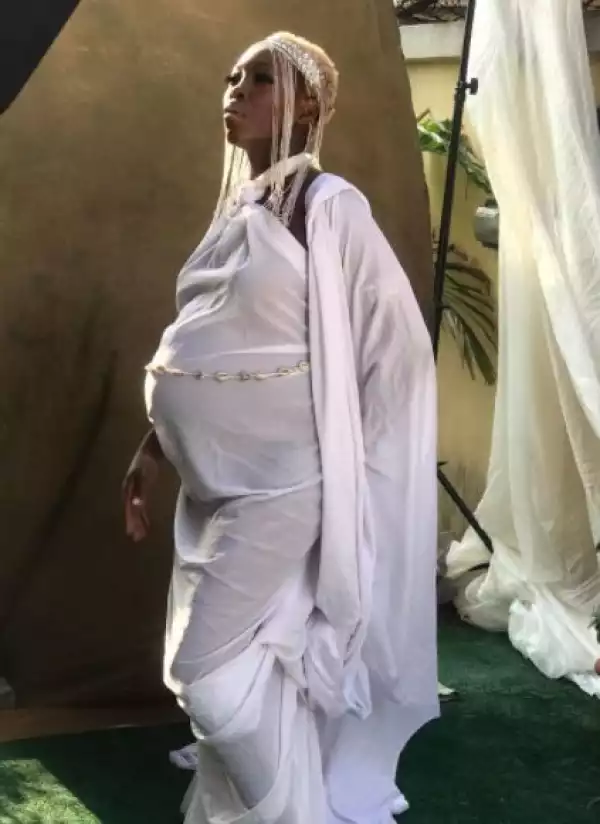 Tribal Marks Model, Adetutu Welcomes A Baby Boy