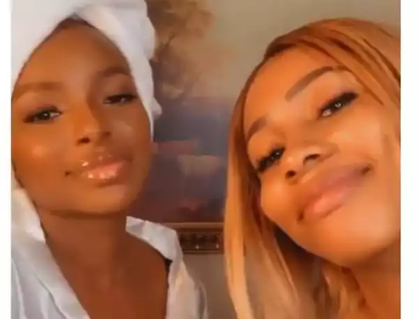 “Wathoni Is So Pretty, She’s Fine” – Mercy Eke Hails Wathoni As They Meet For The First Time (Watch Video)