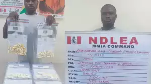 India-bound Nigerian With Liberian Passport Arrested At Lagos Airport; Vomits, Excretes 80 Wraps Of Ingested Cocaine