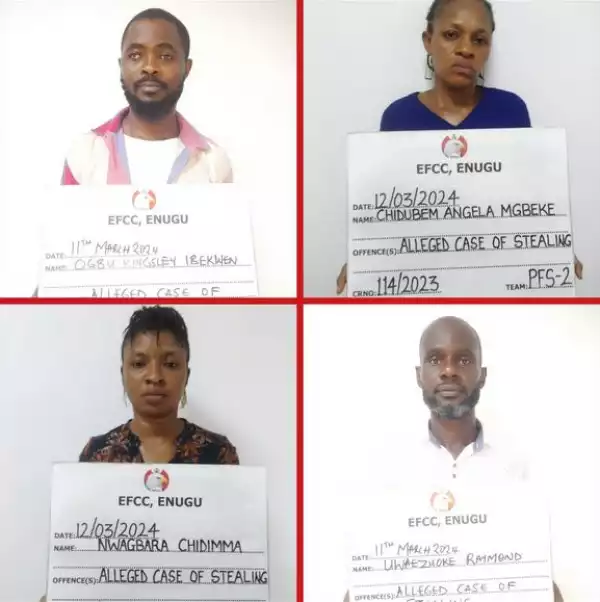 EFCC Arraigns 3 Former Access Bank Staff For Stealing N16m