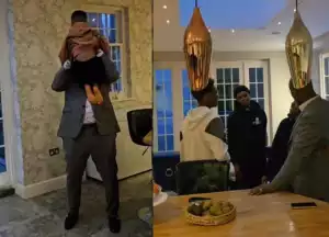 Obi Cubana Shares Adorable Video Of How His Children Welcomed Him Home