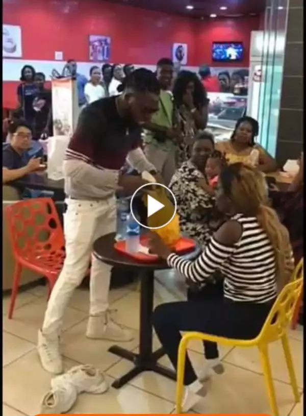 Man goes bezerk after fiancee says "NO" to his proposal.