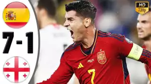 Georgia vs Spain 1 - 7 (Euro Qualifiers Goals & Highlights)