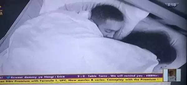 #BBNaija: Kiddwaya And Erica Discuss Their Feelings And Share Their First Bed Together (Photo)