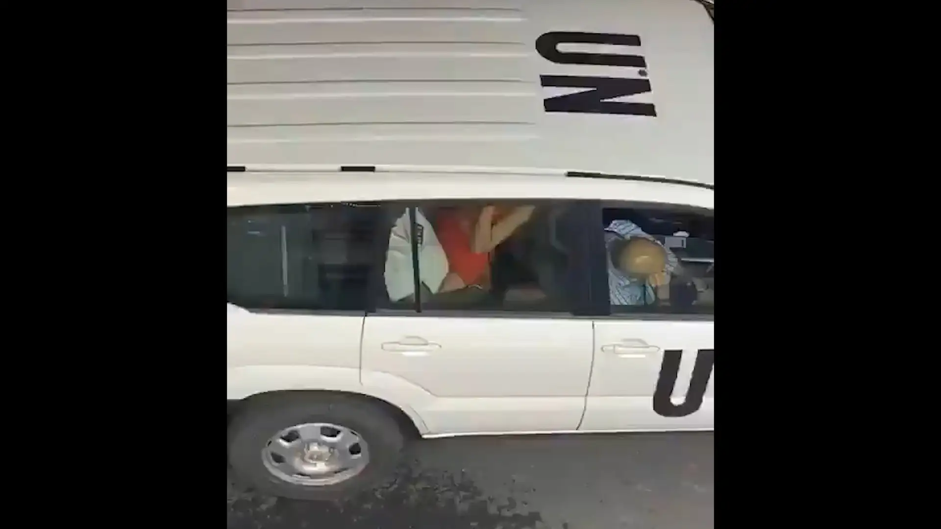 UN says it is ‘deeply disturbed’ by video of couple having sex in its official vehicle (video)