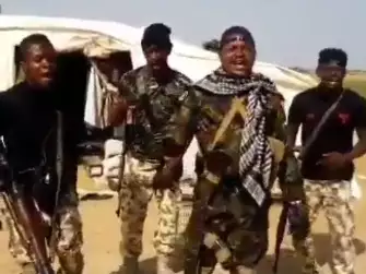 This video of Nigerian soldiers rendering a melodious song in the Northeast is the best thing you will see online today