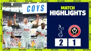 Tottenham vs Sheffield United 2 - 1 (Premier League Goals & Highlights)