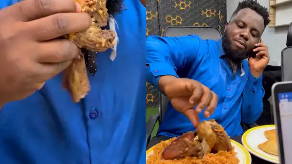 Mr Funny - Sabinus finally eats rice and chicken (Comedy Video)