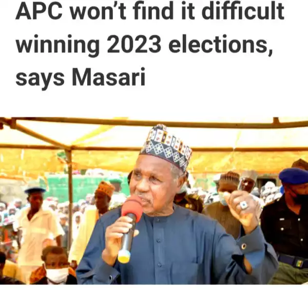 Aminu Masari: APC Won’t Find It Difficult Winning 2023 Elections