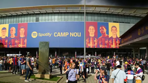 Video footage shows Camp Nou stand being torn down