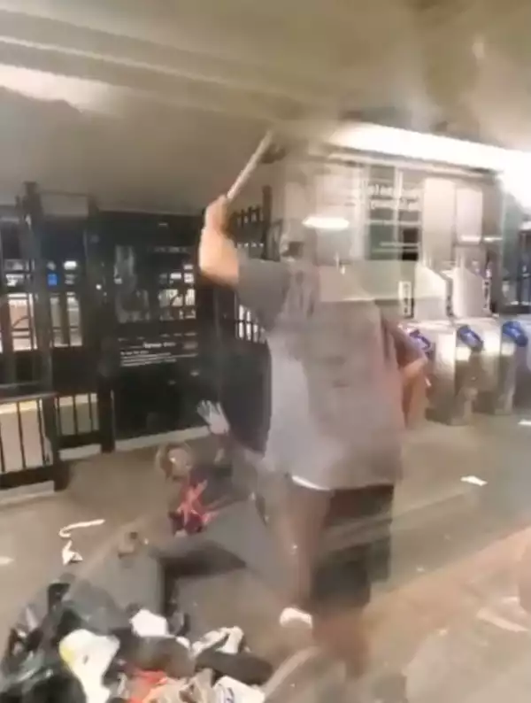 Man beats up 60-year-old woman in NYC subway 50 times over 2 minutes with her own cane