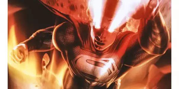 Black Suit Superman Unleashes His Powers In Justice League Snyder Cut Fan Poster