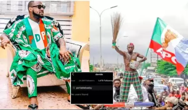 Fans Mock Singer, Portable, As Davido’s Uncle Wins Osun Election