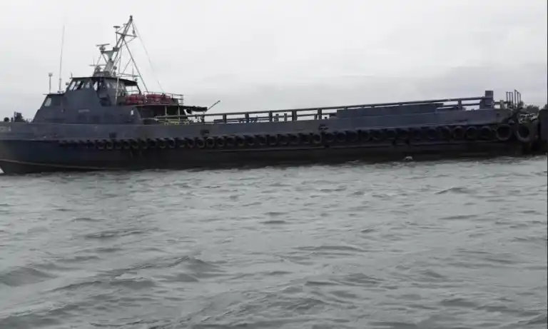 Navy sets ablaze 350,000 litres oil-laden vessel arrested in Rivers