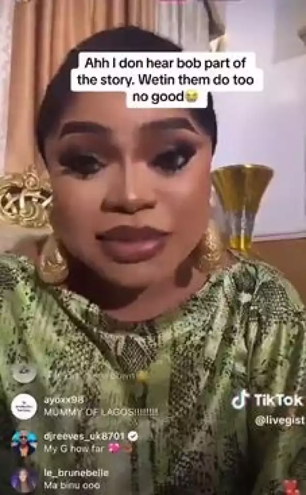 She Almost Blinded Me While Trying To Record Me - Bobrisky Explains Why He Had A Faceoff With Lady At Mercy Aigbe’s Movie Premiere (Video)