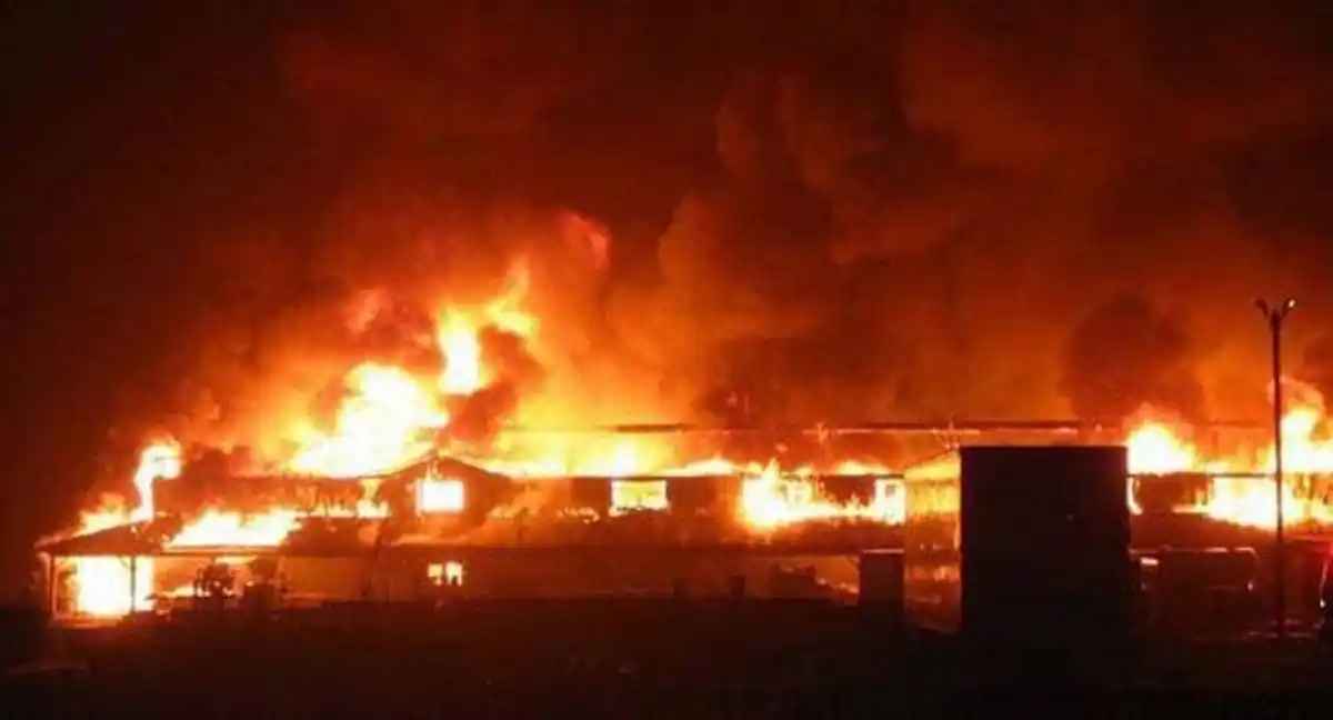 BREAKING NEWS: Properties worth millions of Naira destroyed as fire guts Ajao market