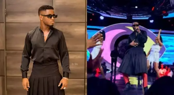 Nigerian Singer, Chike Mocked After Revealing Why He Wore Skirt To Perform During BBNaija’s Eviction Show