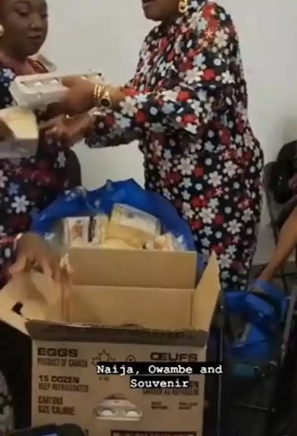 Loaves Of Bread And Crates Of Egg Shared As Souvenir At Nigerian Party (Video)