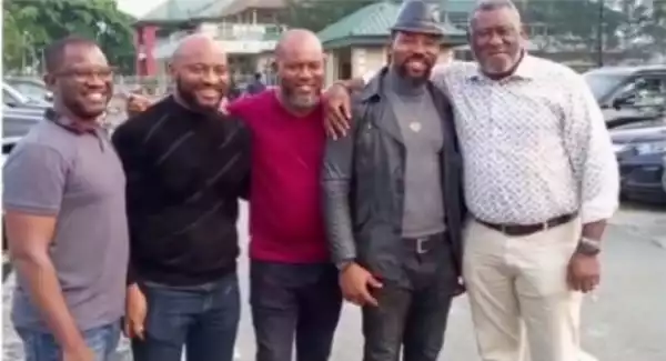 Actor, Yul Edochie Shares A Video Of Him And His Brothers Posing For Photos
