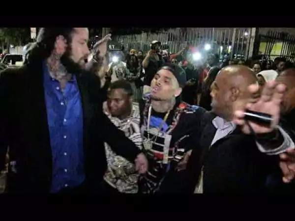 Video: Drunk Chris Brown Bundled Out of BET After Party