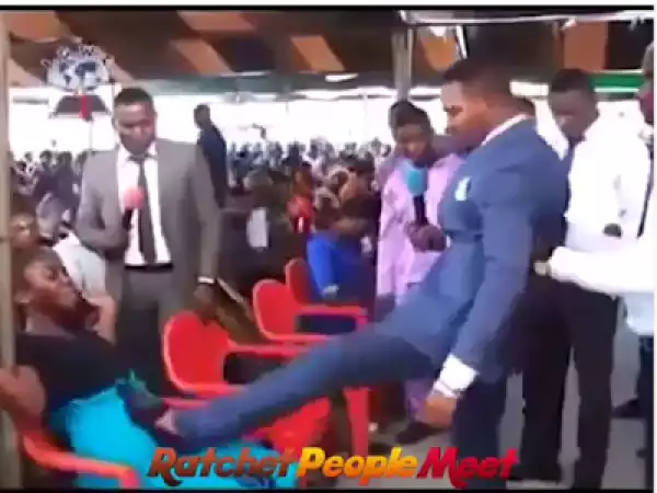 Watch Shocking Video Of A Pastor Matching The Stomach Of A Barren Woman