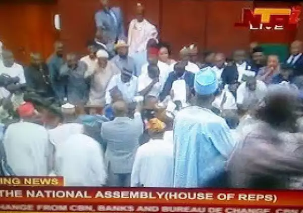 VIDEO: Nigerian House Of Representatives In Disarray As Members Engage In Fisticuffs