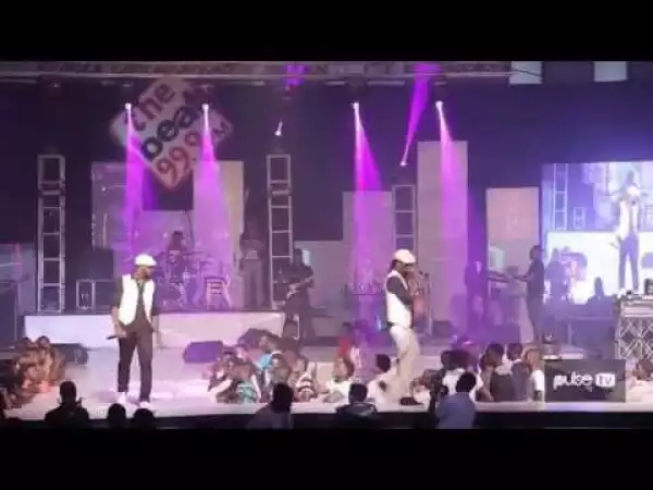 VIDEO: Peter PSquare Falls Off Stage While Paul Watch At The Beat FM Triple 9 Concert | DOWNLOAD