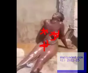 Video: Ghanian woman stripped n.aked for stealing
