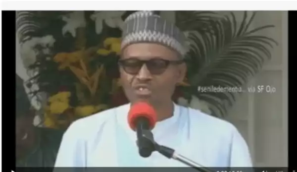 Watch President Buhari Embarrassing 180million Nigerians In Front Of The World