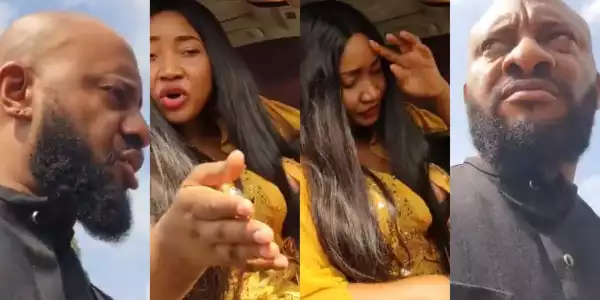 Embarrassing moment Yul Edochie confronted Judy Austin for driving his car without permission (Video)