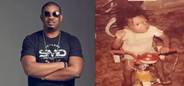 Don Jazzy shares throwback photo of himself as a toddler (Photo)