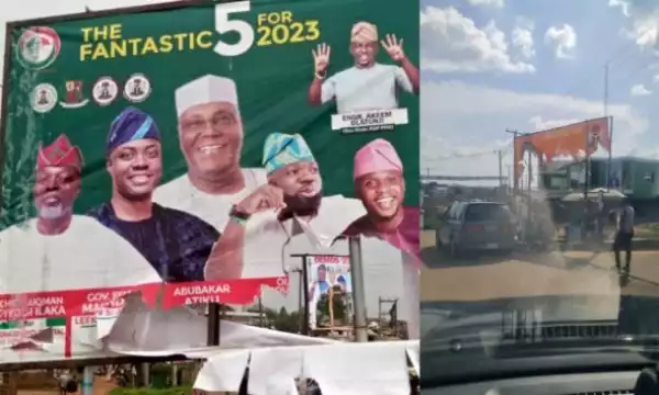 2023: Political parties, candidates trade words over destruction of campaign billboards in Oyo
