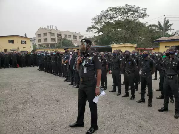 Yoruba Nation Rally: Fully Armed Police Occupy Gani Fawehinmi Park In Lagos