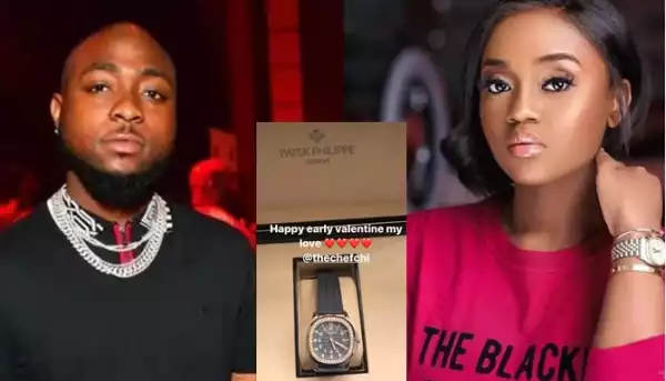 Expensive Love! Davido buys N6m Patek Philippe Watch as Pre-Valentine gift for Chioma