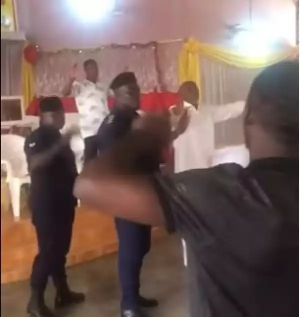 Coronavirus: See Moment Police Officers Stormed Church To Arrest Pastor For Conducting Service