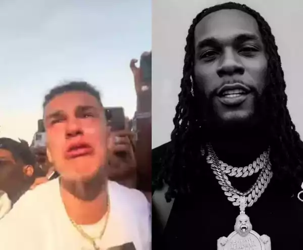 White Man Cries As Burna Boy Performs At An Event In Oslo, Norway (Video)