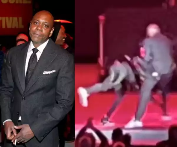 Shocking Moment Comedian Was Taken Down On Stage By An Attacker In Los Angeles (Video)