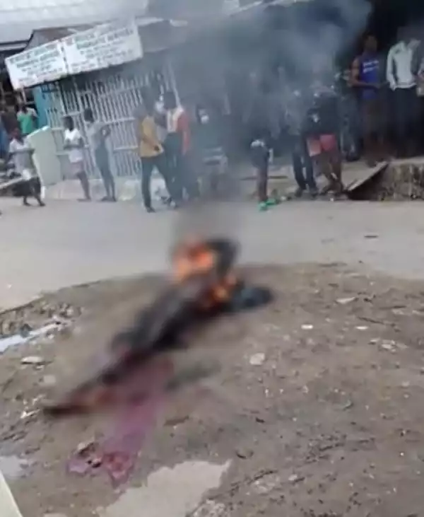 Boy Set Ablaze In Calabar Over Alleged Phone Theft
