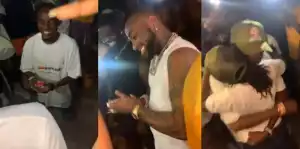 Davido Cheers As Fan Proposes To Girlfriend In His Presence