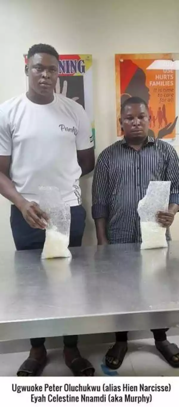 Qatar-based Drug Peddlers Arrested As NDLEA Intercepts Their Meth Consignment At Lagos Airport