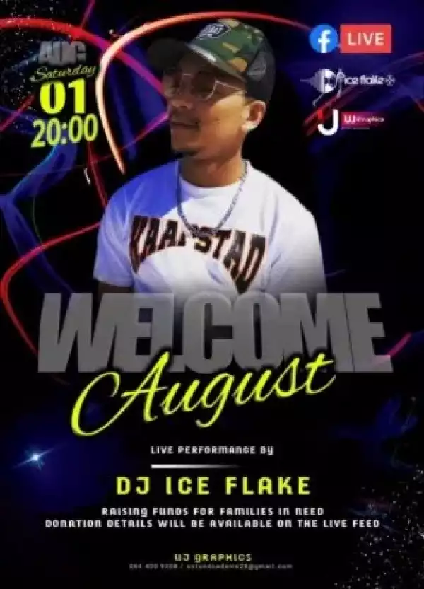 DJ Ice Flake – Welcome August (Live Facebook Mix)