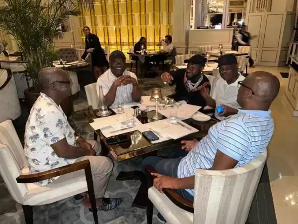 Davido Meets Wike, Makinde, Ortom, Ikpeazu In Paris, Nigerians React (Photo)