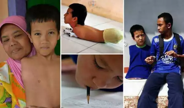 He Plays Games Everyday: Meet The Boy Born Without Legs Or Arms